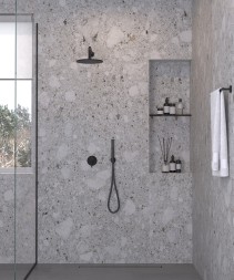 Душевая система Kludi Bozz 7 in1 черный матовый (387363976)