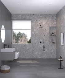 Душевая система Kludi Bozz 7 in1 черный матовый (387363976)