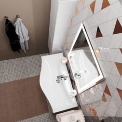 Зеркало MIXLINE &amp;quot;Минио&amp;quot; 600*800 (ШВ) сенсорный выключатель, светодиодная подсветка - MLZ.Mi.6-8.1.2 