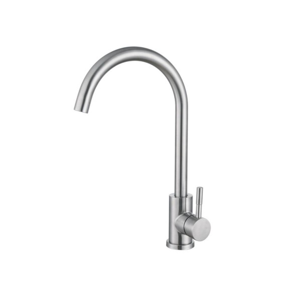 Смеситель для кухни 35к HB71304-3 HAIBA боковая б/отв п/гайку НЕРЖ - HB71304-3 