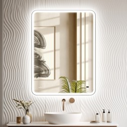 Зеркало MIXLINE "Турин-2" 500*700 (ШВ) бесконтактный сенсор, светодиодная подсветка+подогрев - MLZ.Tur.5-7.1.2.3