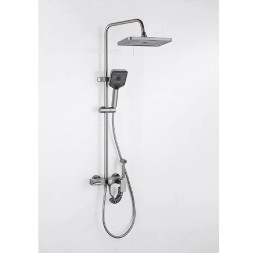 Душевая система 35к ПРОФСАН ПСМ-900-82GA лейка &amp;quot;Тропический душ круг&amp;quot; + гигиен. лейка ГРАФИТ - PSM-900-82GA 