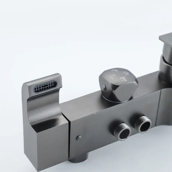 Душевая система 35к ПРОФСАН ПСМ-900-82GA лейка &amp;quot;Тропический душ круг&amp;quot; + гигиен. лейка ГРАФИТ - PSM-900-82GA 