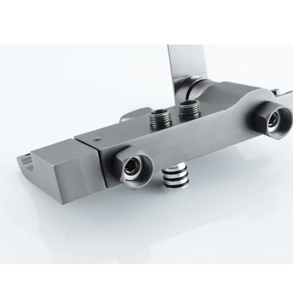 Душевая система 35к ПРОФСАН ПСМ-900-82GA лейка &amp;quot;Тропический душ круг&amp;quot; + гигиен. лейка ГРАФИТ - PSM-900-82GA 