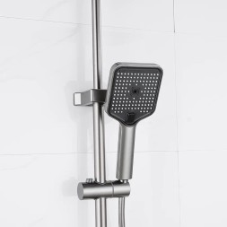 Душевая система 35к ПРОФСАН ПСМ-900-82GA лейка &amp;quot;Тропический душ круг&amp;quot; + гигиен. лейка ГРАФИТ - PSM-900-82GA 