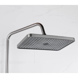 Душевая система 35к ПРОФСАН ПСМ-900-82GA лейка &amp;quot;Тропический душ круг&amp;quot; + гигиен. лейка ГРАФИТ - PSM-900-82GA 