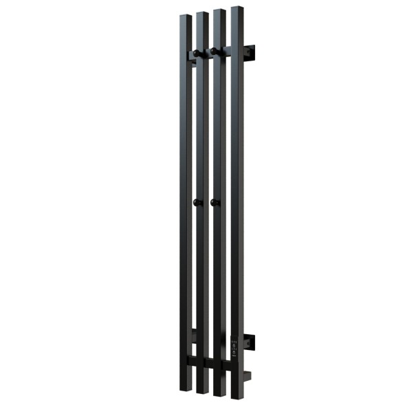 Полотенцесушитель MIXLINE MOON QUADRO BLACK 120/15 (таймер,206 Вт) электрический ЧЕРНЫЙ - ML-557163 