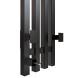 Полотенцесушитель MIXLINE MOON QUADRO BLACK 120/15 (таймер,206 Вт) электрический ЧЕРНЫЙ - ML-557163 
