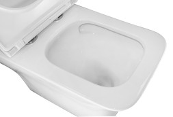 Унитаз-компакт Azario Mari 360х700х805 напольный, безободковый, слив Tornado, в комплекте с быстросъемным сиденьем микролифт (AZ-79143T)