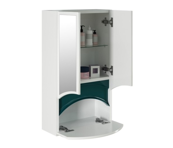 Зеркальный шкаф &amp;quot;РАДУГА-46&amp;quot; зелёный без подсветки - 522474 