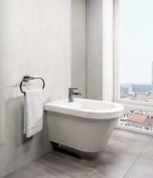 Смеситель для биде Ravak Chrome CR 055.00, с донным клапаном, однорычажный, хром (X070055)