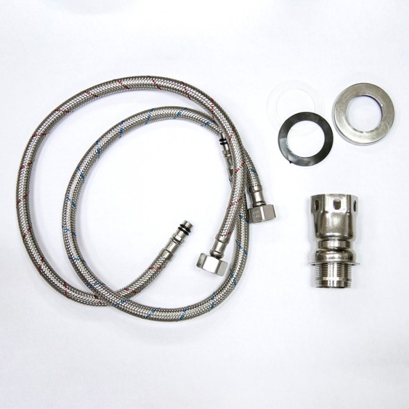 Смеситель для кухни 35к MIXLINE ML-GS15 (310) серый высок. излив - ML-GS15 (310) 