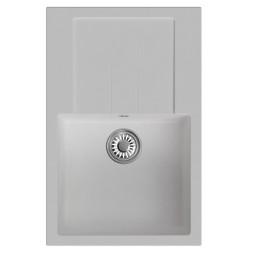 Мойка ML-GM31 КОМФОРТ с крылом, ультра-белая (341), 770*500*190мм - 00-00009501