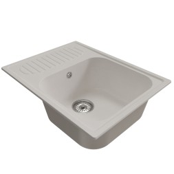 Мойка ML-GM18 КОМФОРТ с крылом, ультра-белая (341), 640*490*190мм - 00-00009392