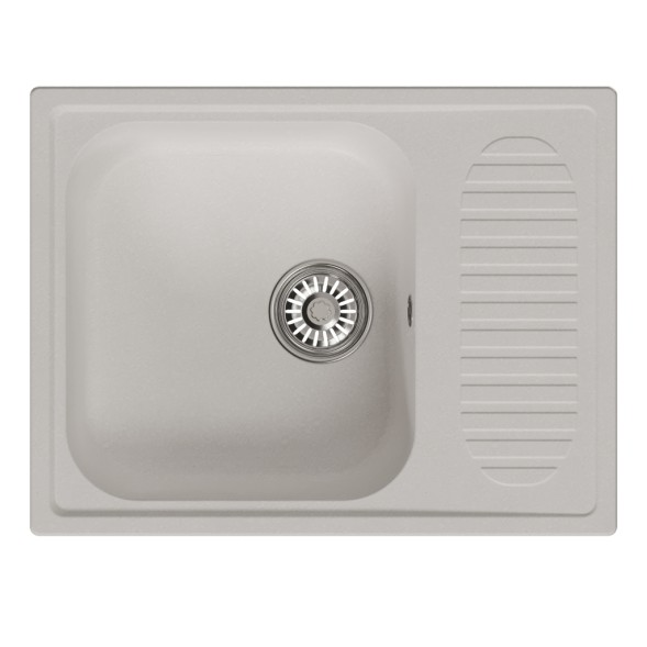 Мойка ML-GM18 КОМФОРТ с крылом, ультра-белая  (341), 640*490*190мм - 00-00009392 