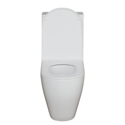 Унитаз-компакт безободковый WAVE NEO Tornado1.0, гор,ниж,2-кн.арм,сид.дюропл,м/л,быстр,БЕЛЫЙ глянец - 553132