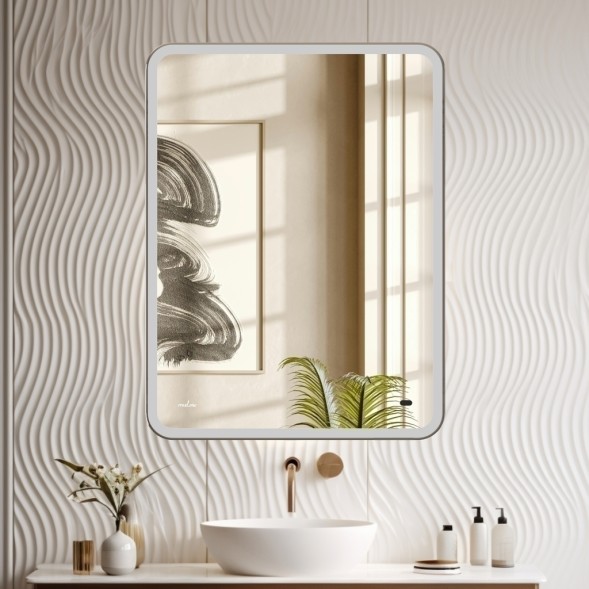 Зеркало MIXLINE &amp;quot;Турин-2&amp;quot; 600*800 (ШВ) бесконтактный сенсор, светодиодная подсветка+подогрев - MLZ.Tur.6-8.1.2.3 