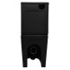 Унитаз-компакт Azario Black King 370х640х810 безободковый, с быстросъемным сиденьем микролифт, черный матовый (AZ-8303D)