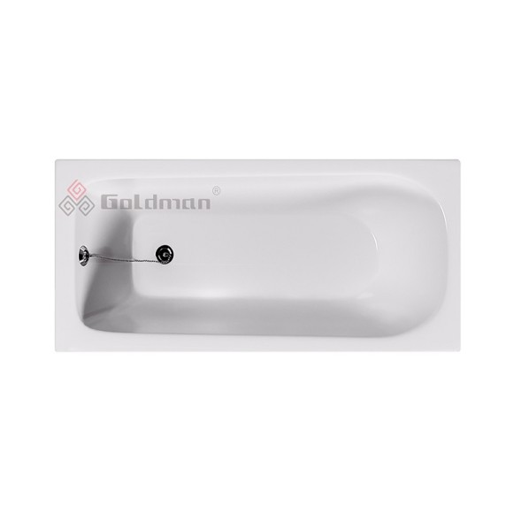 Ванна чугунная Goldman Classic 130х70х40, с ножками, без ручек