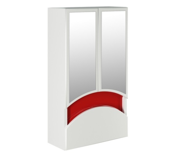 Зеркальный шкаф &amp;quot;РАДУГА-46&amp;quot; красный без подсветки - 522475 