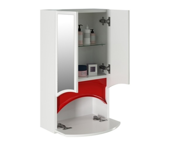 Зеркальный шкаф &amp;quot;РАДУГА-46&amp;quot; красный без подсветки - 522475 