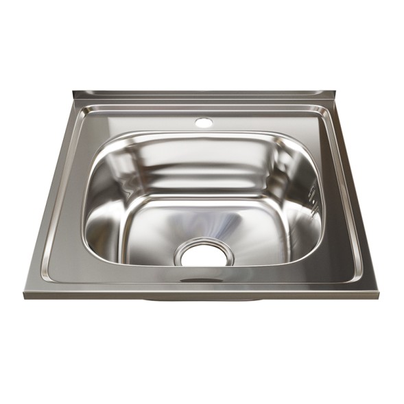 Мойка 50х50 (0,6) вып 3 1/2 MIXLINE 16см с сифоном - 527973 