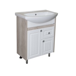 Тумба д/ванной &amp;quot;ВЕРСАЛЬ-65&amp;quot; белое дерево под раковину Best-65 (Sanita Lux) (ПВХ) - 550332 