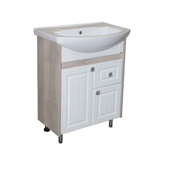 Тумба д/ванной &amp;quot;ВЕРСАЛЬ-65&amp;quot; белое дерево под раковину Best-65 (Sanita Lux) (ПВХ) - 550332 