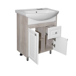 Тумба д/ванной &amp;quot;ВЕРСАЛЬ-65&amp;quot; белое дерево под раковину Best-65 (Sanita Lux) (ПВХ) - 550332 