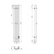 Полотенцесушитель MIXLINE MOON WHITE 120/15 (таймер,206 Вт) электрический БЕЛЫЙ - ML-557161 