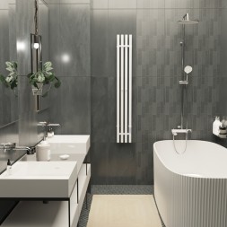 Полотенцесушитель MIXLINE ЛУНА/мун 120/15 (таймер,206 Вт) электрический БЕЛЫЙ - ML-557161 