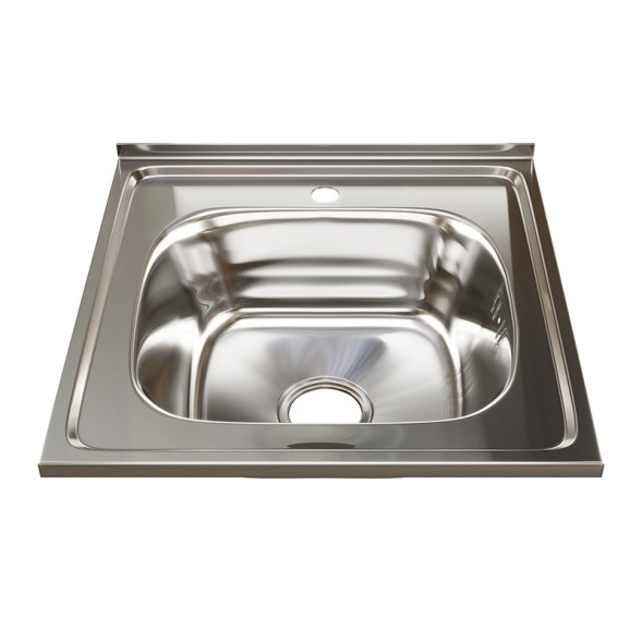 Мойка 50х50 (0,8) вып 3 1/2 MIXLINE 18см с сифоном - 527972 