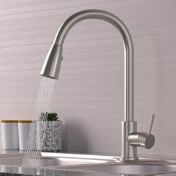 Смеситель для кухни 35k MIXLINE MLSS-0323 выдвижная лейка (длина выдвиж. шланга 1,6м) - MLSS-0323