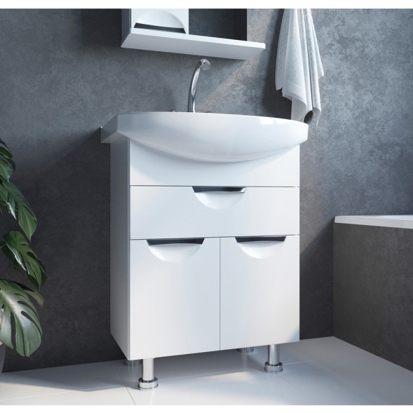 Тумба д/ванной &amp;quot;ЭТЬЕН-65&amp;quot; под раковину  &amp;quot;Best-65 (Sanita Lux) (ПВХ) - 550334 