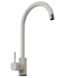 Смеситель для кухни 35к MIXLINE ML-GS15 (331) белый высок. излив - ML-GS15 (331) 