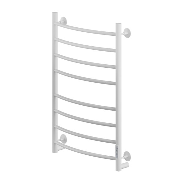 Полотенцесушитель MIXLINE CAPELLA  80х50 (таймер, 318 Вт, 8 перекладин) электрический БЕЛЫЙ - ML-556411 