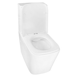 Унитаз-компакт Azario Rise 385х623х792 напольный, безободковый с быстросъемным сиденьем микролифт (AZ-68D)