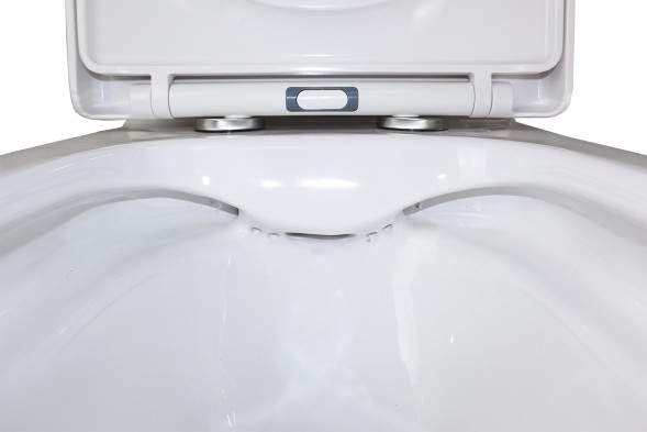 Унитаз-компакт Azario Rise 385х623х792 напольный, безободковый с быстросъемным сиденьем микролифт (AZ-68D)