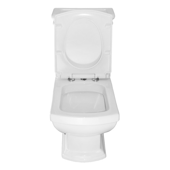 Унитаз-компакт напольный Creo Ceramique Orleans 420х670ъ790 сиденье с микролифтом, белый (OR1002+OR1003+OR1001)