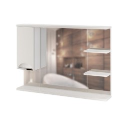 Зеркальный шкаф "ЭТЬЕН-100" левый с подсветкой (ПВХ) - 540873