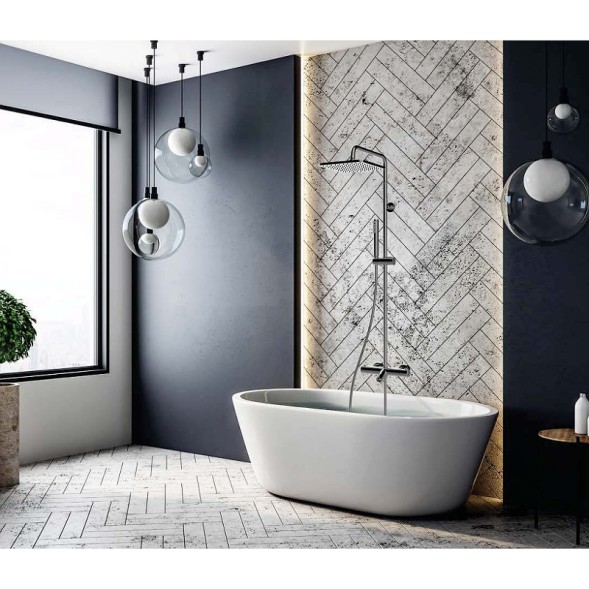 Душевая система Bossini Cosmo с термостатом Хром (L10403.030)