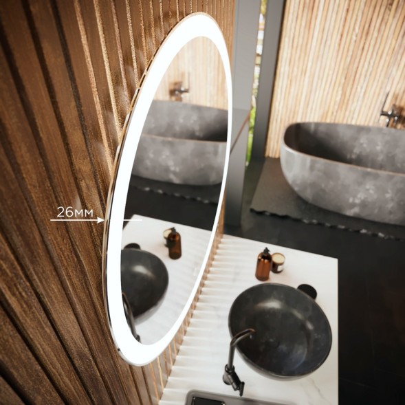 Зеркало MIXLINE &amp;quot;Мия&amp;quot; D800 сенсорный выключатель, светодиодная подсветка - MLZ.Mia.8.1.2 