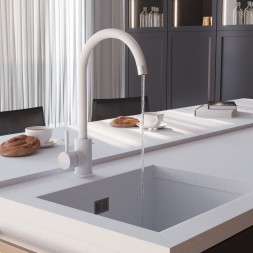 Смеситель для кухни 35к MIXLINE ML-GS15 (341) молоко высок. излив - ML-GS15 (341) 