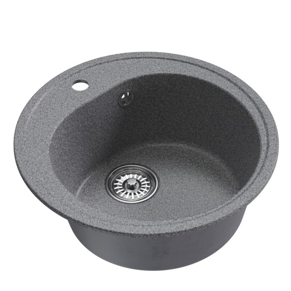 Мойкa ML-GM11 КОМФОРТ круглая, темно-серая (309), 500мм (глуб. чаши 180) - 00-00009303 