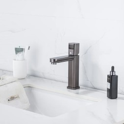 Смеситель для раковины 35к ПРОФСАН ПСМ-900-5GA литой, п/гайку ГРАФИТ - PSM-900-5GA