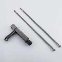 Смеситель для раковины 35к ПРОФСАН ПСМ-900-5GA литой, п/гайку ГРАФИТ - PSM-900-5GA