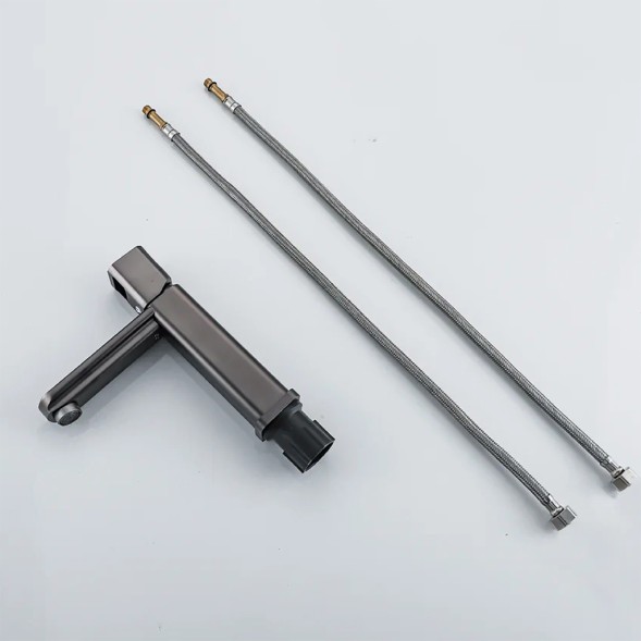 Смеситель для раковины 35к ПРОФСАН ПСМ-900-5GA литой, п/гайку ГРАФИТ - PSM-900-5GA 