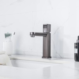 Смеситель для раковины 35к ПРОФСАН ПСМ-900-5GA литой, п/гайку ГРАФИТ - PSM-900-5GA