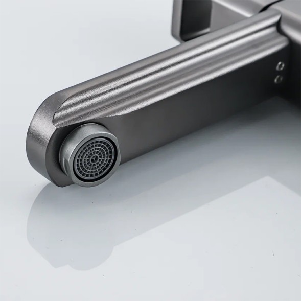 Смеситель для раковины 35к ПРОФСАН ПСМ-900-5GA литой, п/гайку ГРАФИТ - PSM-900-5GA 