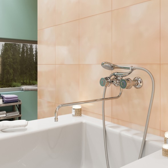 Смеситель для ванны и раковины 1/2 кер. MIXLINE ML01-02 - ML01-02 